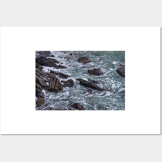 High Tide and Rock Formation Wall Art by avrilharris